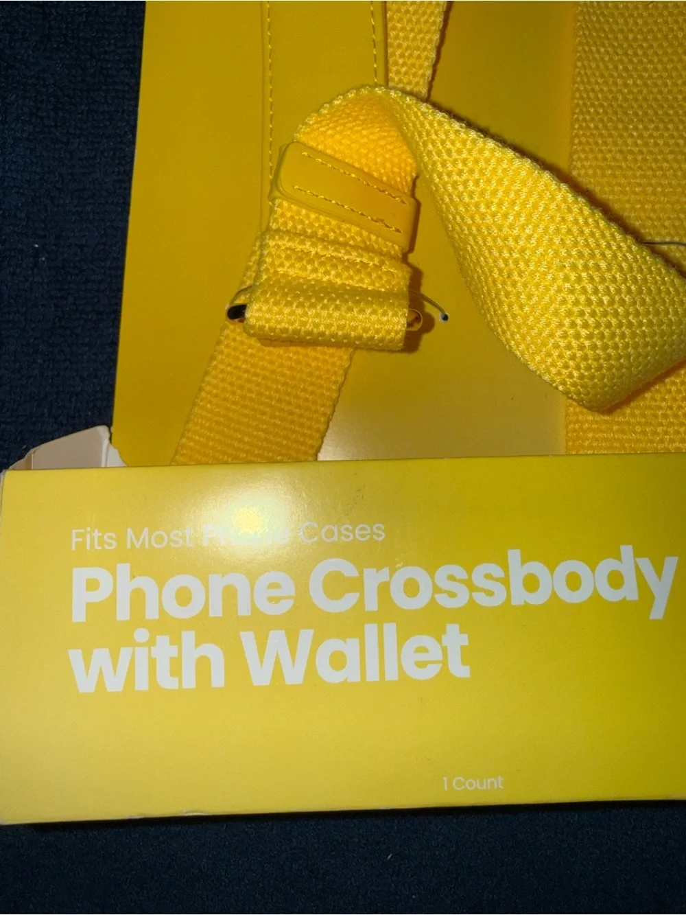 Phone Crossbody with Wallet - Yellow